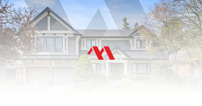 Two-storey Burlington home with a second storey addition, with the Marcon Construction mark overlaid